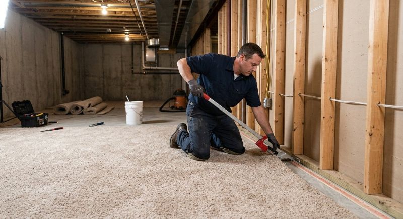 Basement Carpet Stretching in Old Bridge, NJ