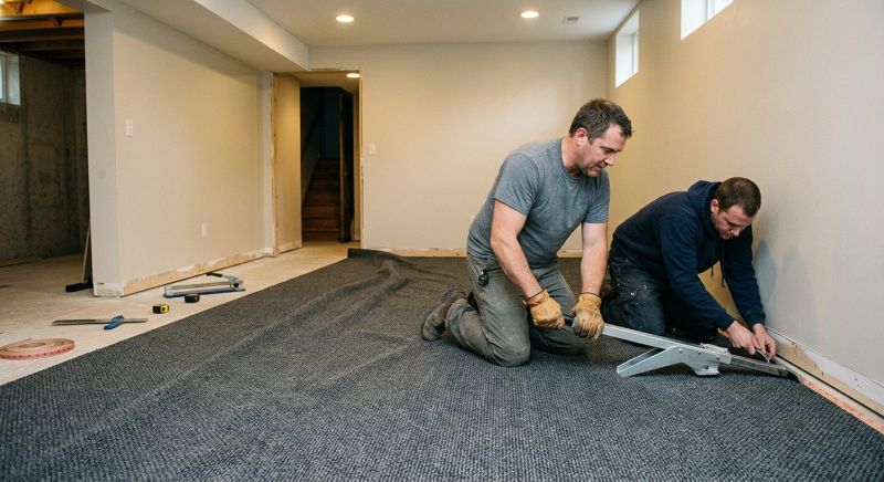 Basement Carpet Stretching in Burlington County, NJ